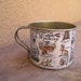 Vintage Souvenir Tin Cup from Wyoming