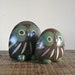 Pair of Vintage Mexican Pottery Owls