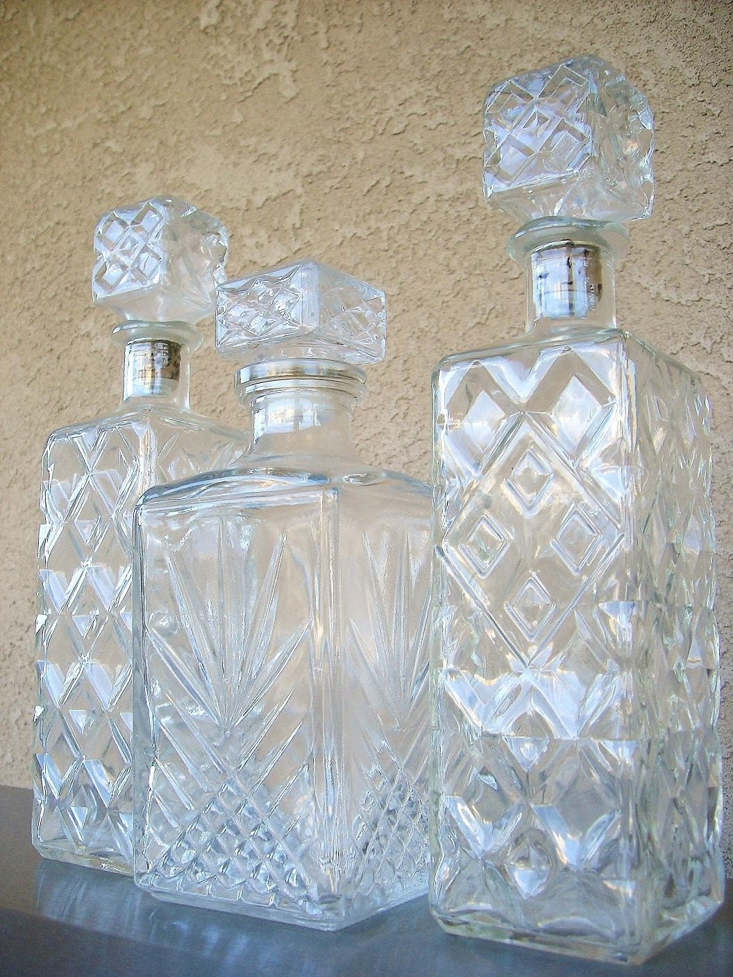 Vintage Glass Decanters 60