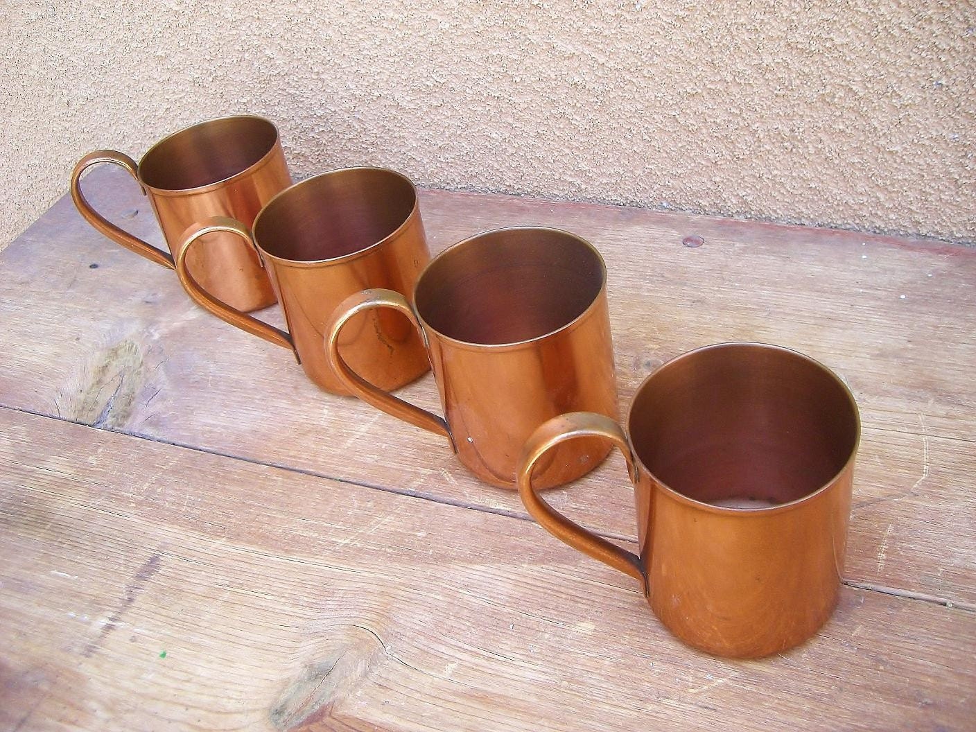 Set of Vintage Copper Mugs by Coventry Crafts