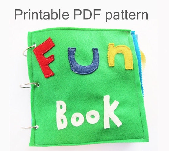 Items similar to Felt Fun Book PDF Pattern on Etsy