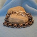 Copper Chain Bracelet Silver Heavy Chunky Industrial Round Link Unisex JJDLJewelryArt