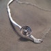 Poppy Necklace Silver Rustic Organic Flower Necklace Freeform JJDLJewelryArt