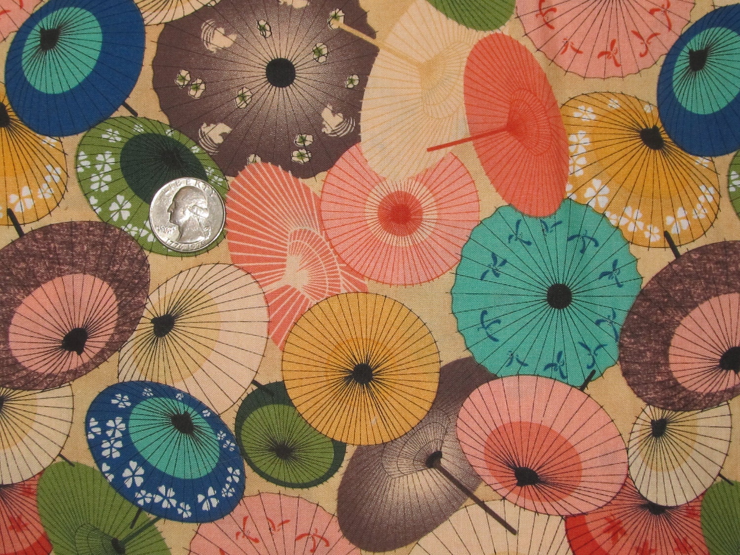 Umbrellas Springs Creative Products Group Cotton Fabric