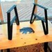 Metal Furniture Bench Leg Set or CoffeeTable Leg Set USA WI Made Painted Flat Black