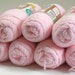 Yarn, Baby Pink, Light Pink, Yarn Lot, Vintage, Acrylic, Crochet, Knit, 4 Ply, 7 Skeins, Pastel Pink, Supply Yarn 1970s