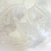 White Gathered Lace, White Beaded Trim, White Wedding Trim, White Gathered Trim, 1 and half in Wide, Wedding Trim Lace, Over 1 Yard, Bridal
