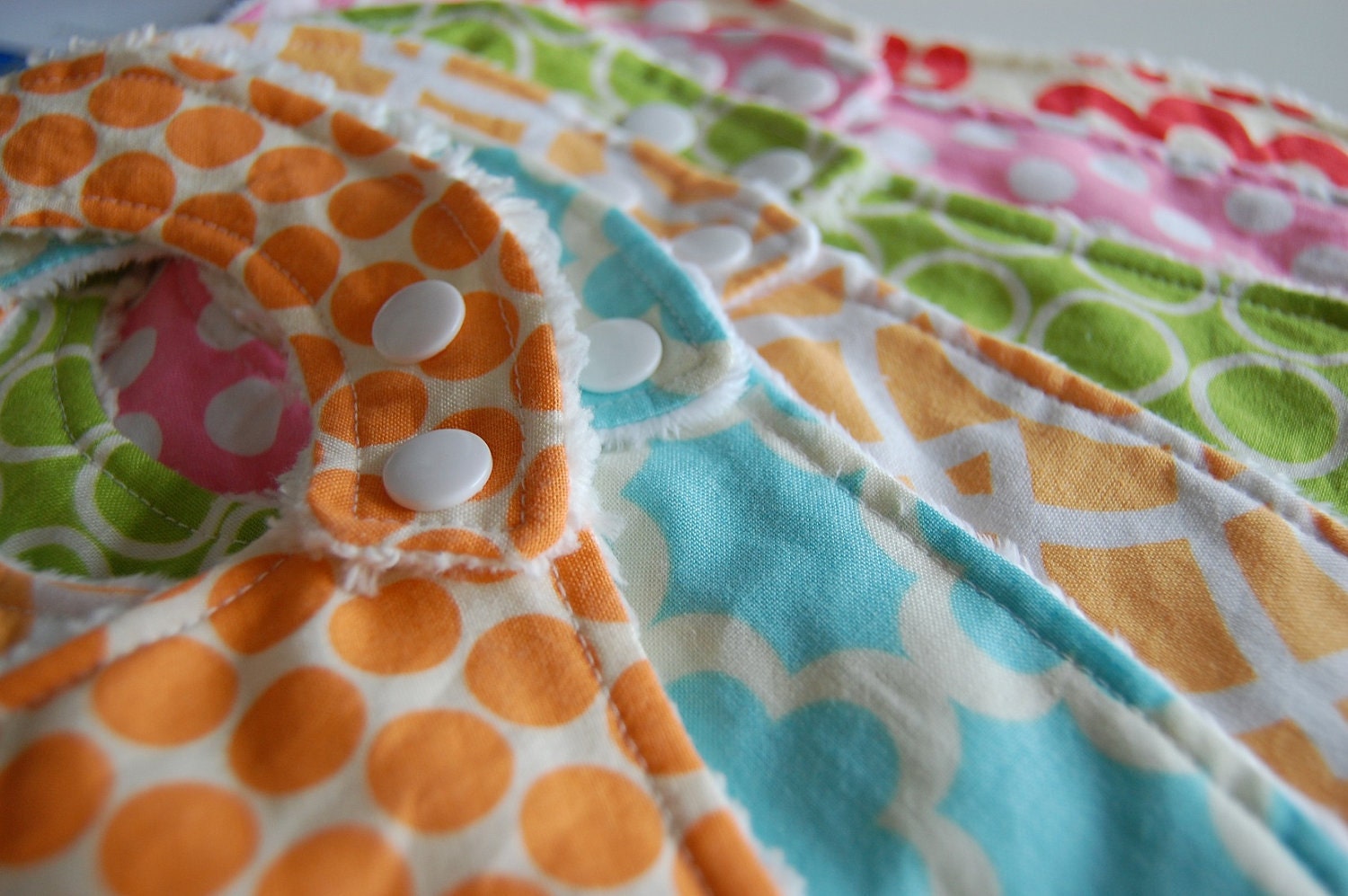 Newborn Baby Bibs: Set of 5 Choose Your Own Fabric