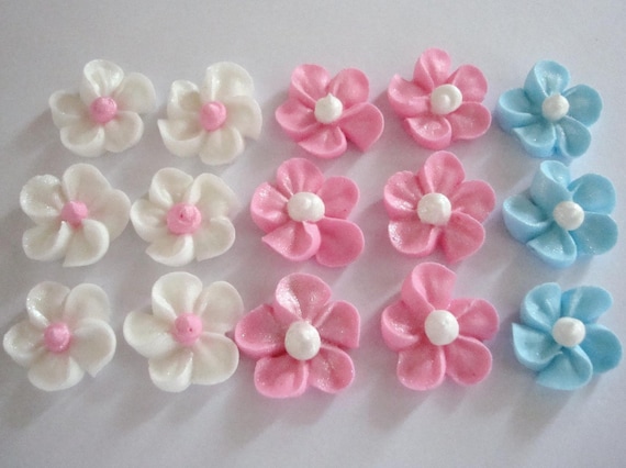 LOT of 100 sparkling Sugar Flowers Il_570xn