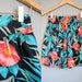 High Waist Shorts Vintage Hawaiian Floral Tiki 1980s Small