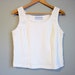 Polka Dot Top Vintage Black and White Shirt Sleeveless Medium