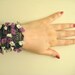 SALE - WAS 30 - Crochet Necklace - Purple and Cream - Purple Hyacinth Flowers - Ready for Shipping - Gift for Her