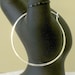 Large Hammered Sterling Silver Hoops