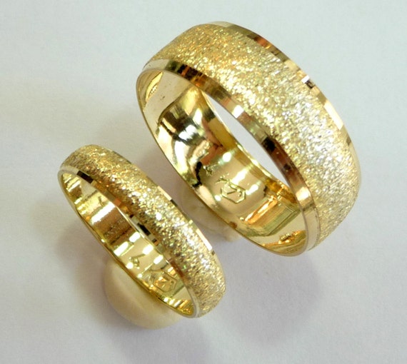 8mm wedding rings gold