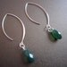 Holiday SALE--Palace Green Opal Swarovski Earrings-RESERVED for MG
