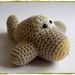 Organic cotton plane baby rattle