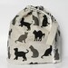 LARGE Knitting Project Bag. KITTY KITTY.... Special KnitterBag design.