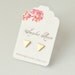 Teeny Tiny Triangle Post Stud Earrings, Spring fashion