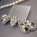 Rhinestone Bridal Tiara Comb - Vintage Assemblage