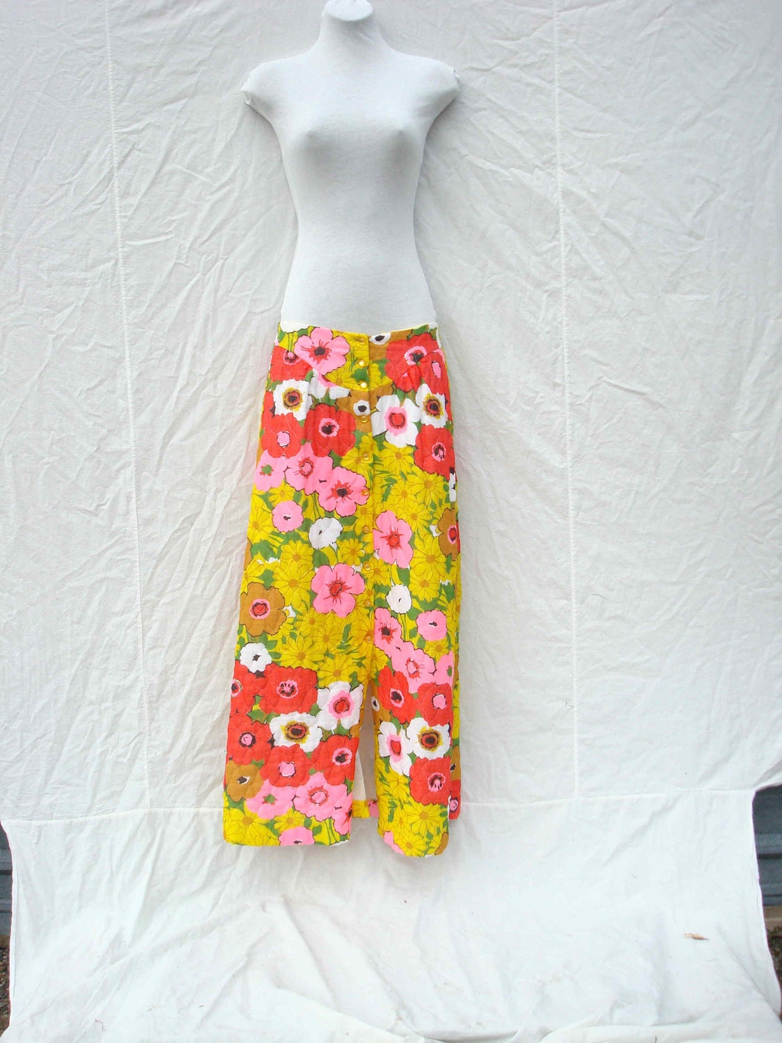 Quilted Flower Skirt by CrystalFernVtg on Etsy