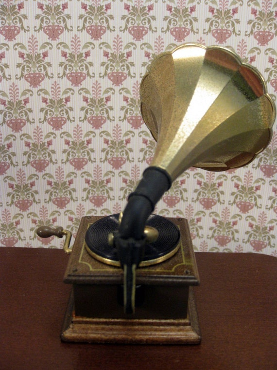 Vintage Miniature Gramophone Music Box Bodo Hennig