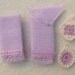 Dollhouse Miniature Dish Towel Potholder Kitchen Set