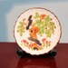 Miniature Decorative Plate Asian Scene Dollhouse Decor