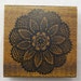 Beautiful Large Ornate Flower Pattern Lace Doily-Japanese Wood Stamp