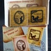 SALE - Merci Bunny Cameo and Bounjour Squirrel Frame Matchbox Duet Set-Japanese Rubber Stamps