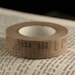Antique Old Book Page with Letters and Numbers in Sand Brown Washi Paper Masking Tape-16.5 YARDS