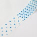Bright and Light Blue MULTI pattern POLKA DOTS Washi Paper Masking Tape-16.5 Yards