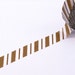 SALE - LIGHT BROWN Wide and Skinny Candy Stripes Slim Washi Paper Masking Tape-16.5 Yards