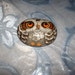 Vintage Hand Painted Owl on a Rock - Sweet