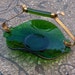 Treasury Item - Antique Emerald Green Glass Art Deco Bon Bon / Candy / Nut / Trinket Dish - Beautiful