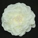 RESERVED FOR MEGGIE - Bridal Petite Ivory Gardenia Hair Flower with Swarovski Pearl Center - Bride.Hairpiece