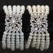 SALE - JB1 - Crystal with White or Cream Faux Pearls Stretch Bracelet - Bride.Accessory.Jewelry - CUSTOM your Size