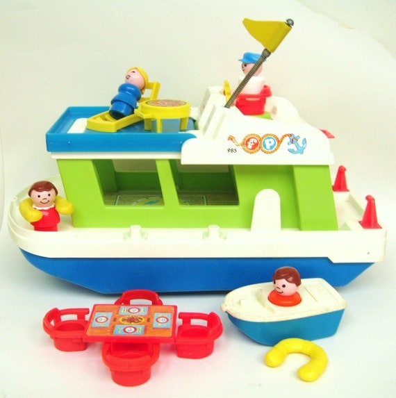 RESERVED Vintage Fisher Price Houseboat