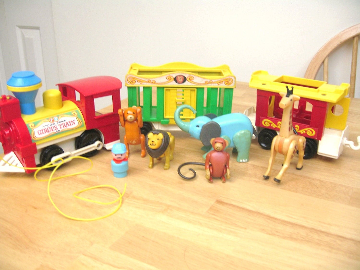 RESERVED Vintage Fisher Price Circus Train 2