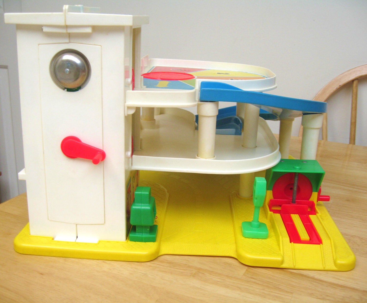 RESERVED Fisher Price Vintage Garage Playset by toysofthepast