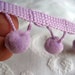 LAVENDER pom pom ball fringe