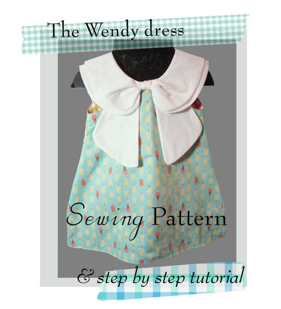 Items similar to The Wendy dress  Sewing pattern  double 