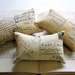 French Postcard mini pillows