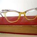 Sale - Vintage 1950s Cateye Glasses. Geek Chic. Silver Design. Mad Men Fashion. Office Fashion. Secretary. Professional. Fall Fashion