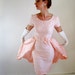 Sale.1950s Dress. Pink. Lace Wedding Dress. Dress Set . Mad Men Fashion. Pastel Fashion. Cocktail Dress. Red Carpet Dress. Weddings