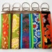 5 KEY FOBS Wristlet Key Chain Gift Set