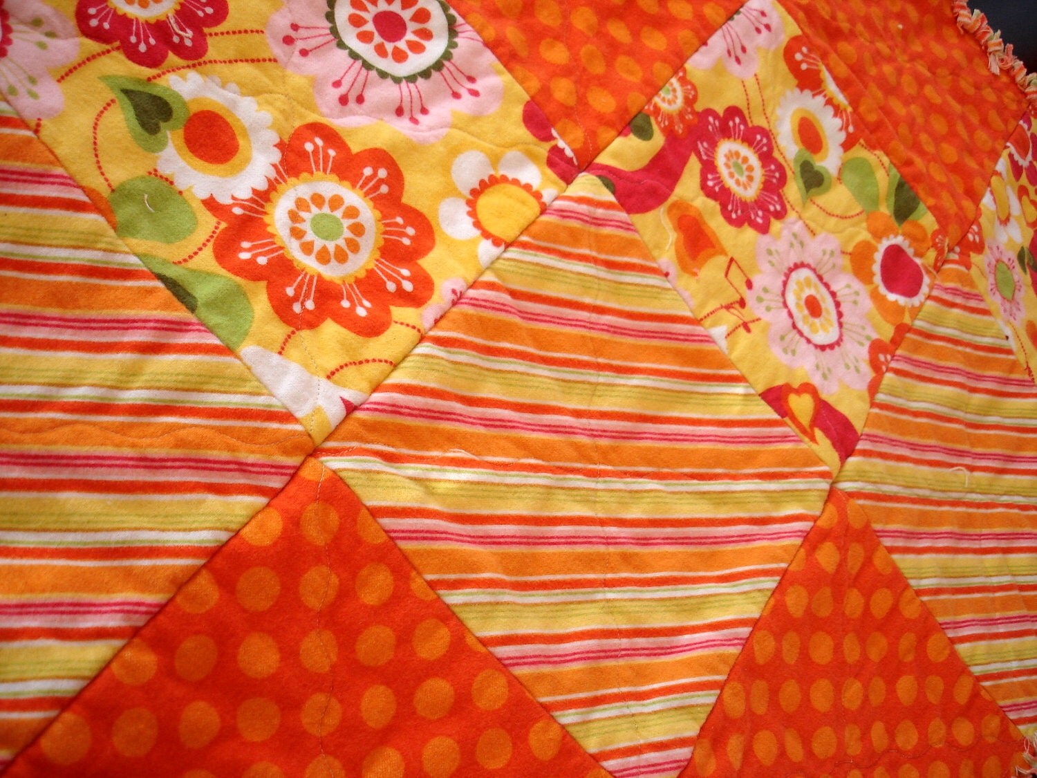 Riley Blake Baby Rag Quilt and Burp Cloth ready to ship