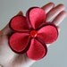 Flower Brooch Felt Pin - Red