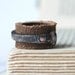 Men's Ring Leather And Antique Barn Nail Band Handmade Steampunk Luxury Stocking Stuffer For Him