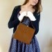 1950s handbag - Ackery of London handbag - vintage leather handbag - kelly bag - 50s purse