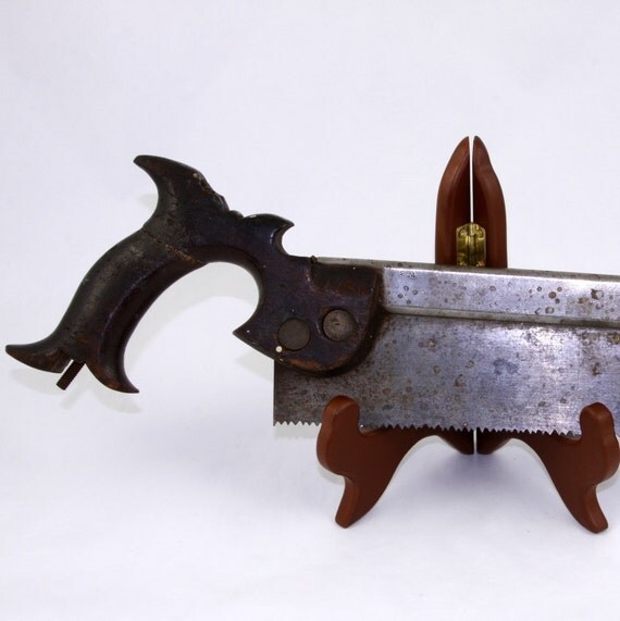 Antique late 1800's tool Spear & Jackson dovetail hand saw